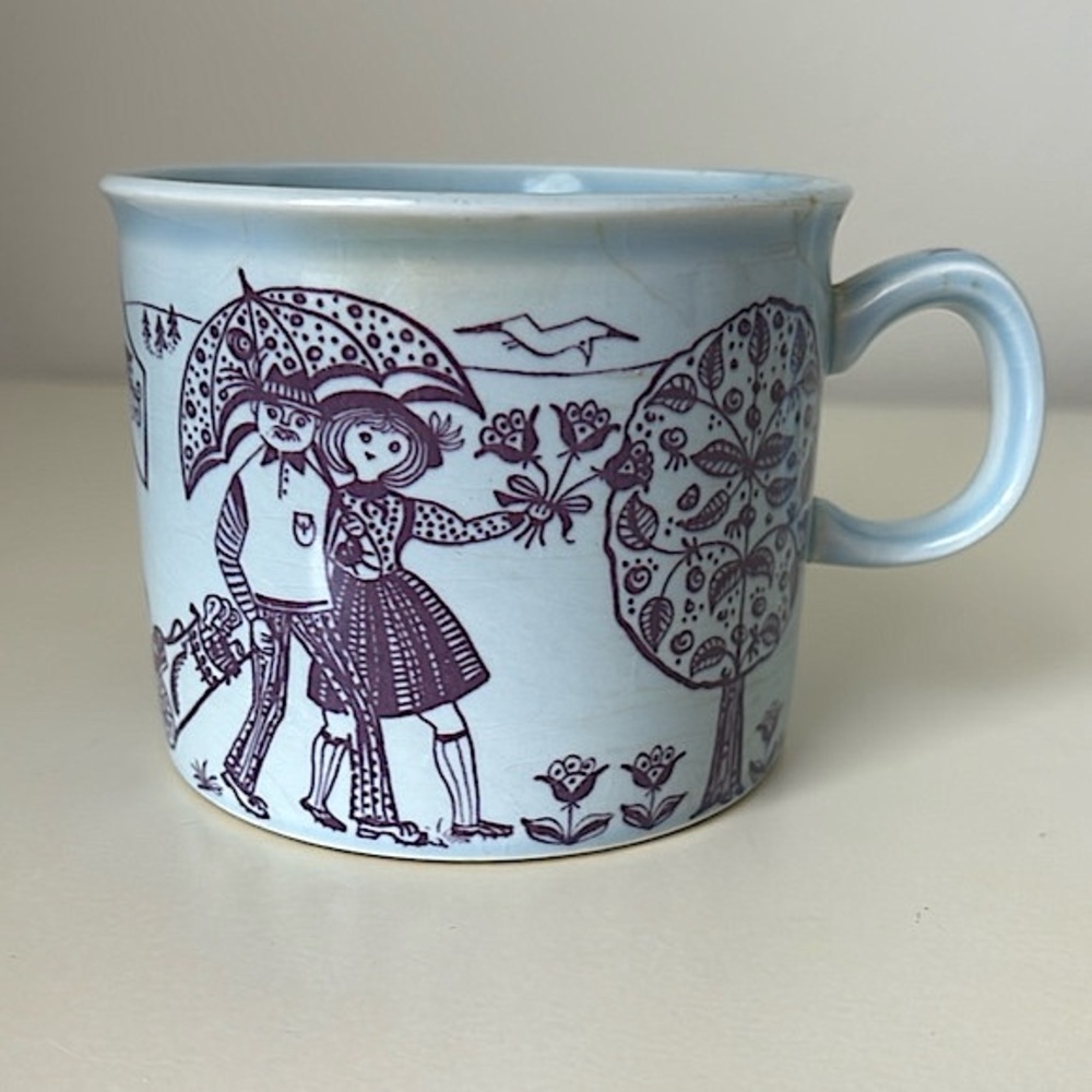 Vintage Stavangerflint Norway Kari Nyquist
Large coffee soup Mug Golfing Holiday